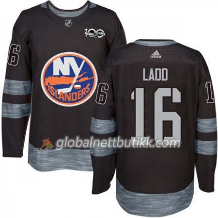 New York Islanders Hockeydrakt Andrew Ladd 16 1917-2017 100th Anniversary Svart Adidas Authentic - Herre